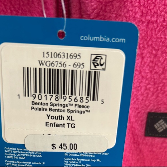 Columbia Vibrant Pink Fleece Outerwear - Picture 3 of 5